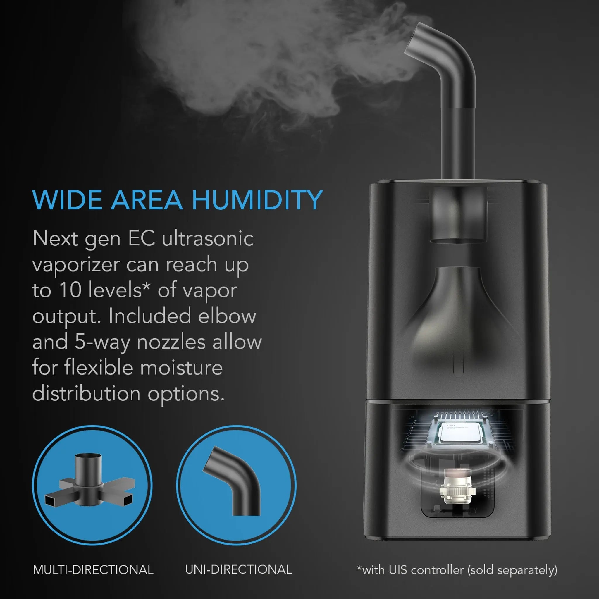 AC Infinity CLOUDFORGE T7, ENVIRONMENTAL PLANT HUMIDIFIER, 15L, SMART CONTROLS, TARGETED VAPORIZING AC Infinity