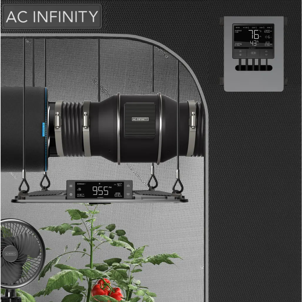 AC Infinity CONTROLLER 69, INDEPENDENT PROGRAMS FOR FOUR DEVICES, DYNAMIC TEMP, HUMIDITY, ON/OFF CYCLES + DATA APP AC Infinity