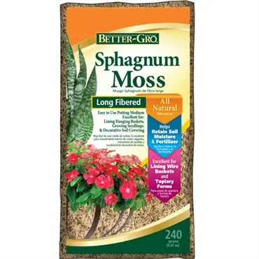 Better-Gro® Long Fibered Sphagnum Moss, 8.47 oz Better-Gro