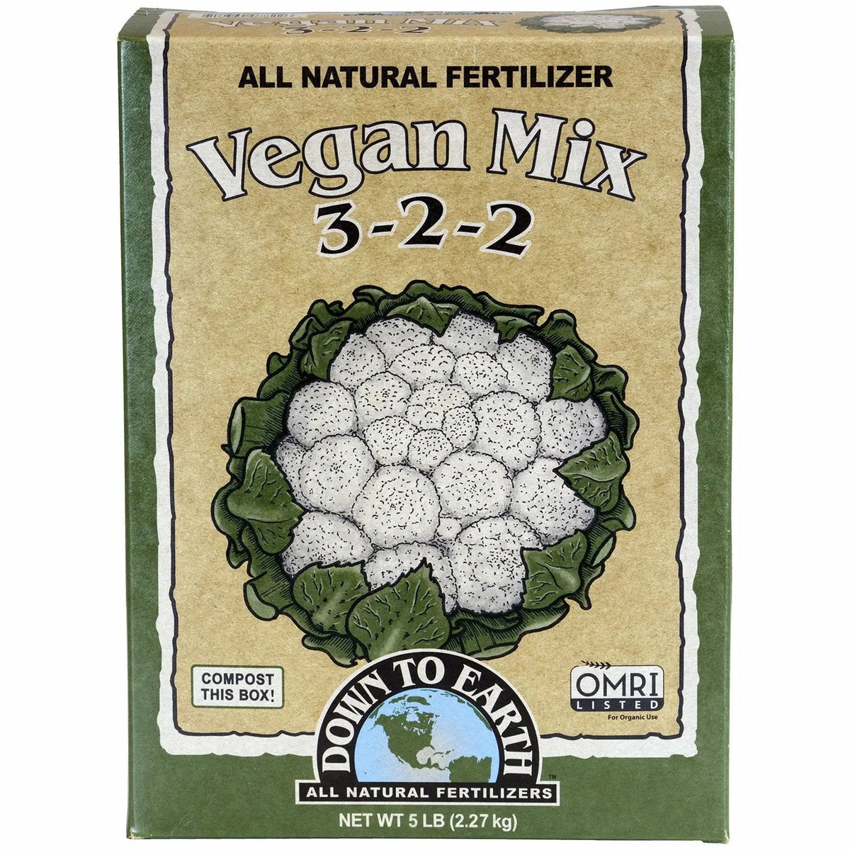 Down To Earth Vegan Mix, 5 lb Down To Earth