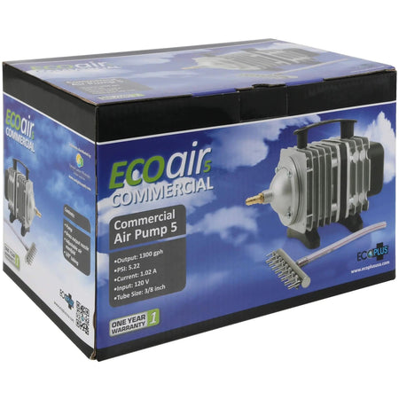 EcoPlus® Commercial Air 5 - 80 Watt Single Outlet, 1300 GPH EcoPlus