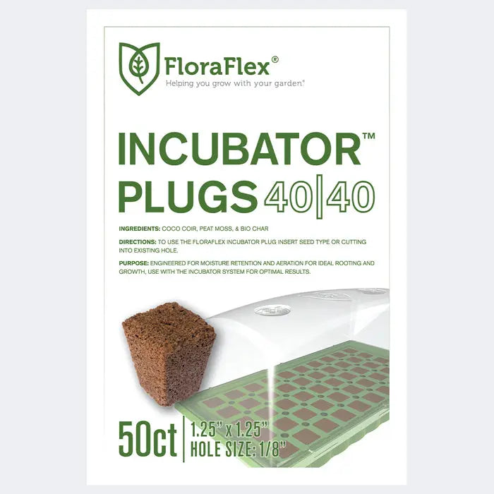 FloraFlex® INCUBATOR PLUGS 1.25" 40|40 | Pack of 50 FloraFlex