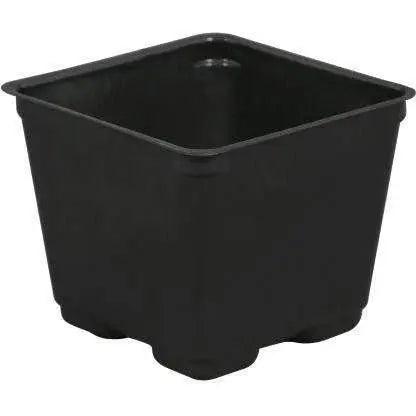 Gro Pro® Square Plastic Pot Black, 4" Gro Pro
