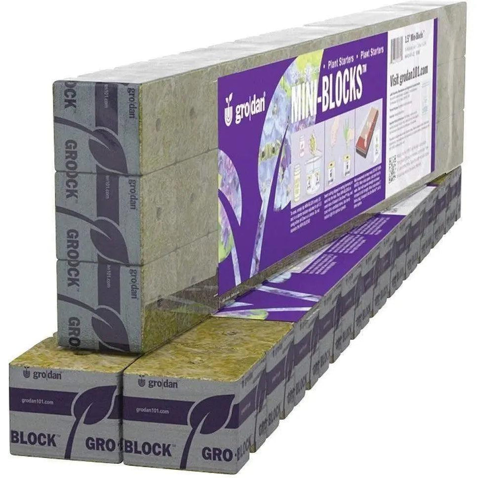 Grodan® Starter MINI-BLOCKS, 1.5" | Pack of 45 Grodan