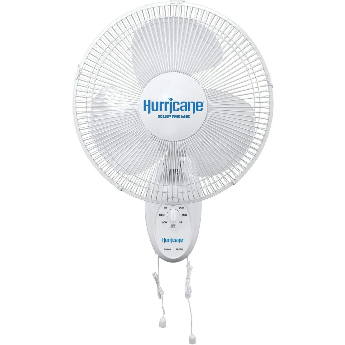 Hurricane® Supreme Oscillating Wall Mount Fan, 12" Hurricane
