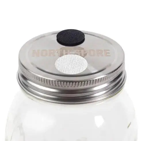 NORTH SPORE 'Regular Mouth' Culture Jar Lid with Port & Filter | Pack of 6