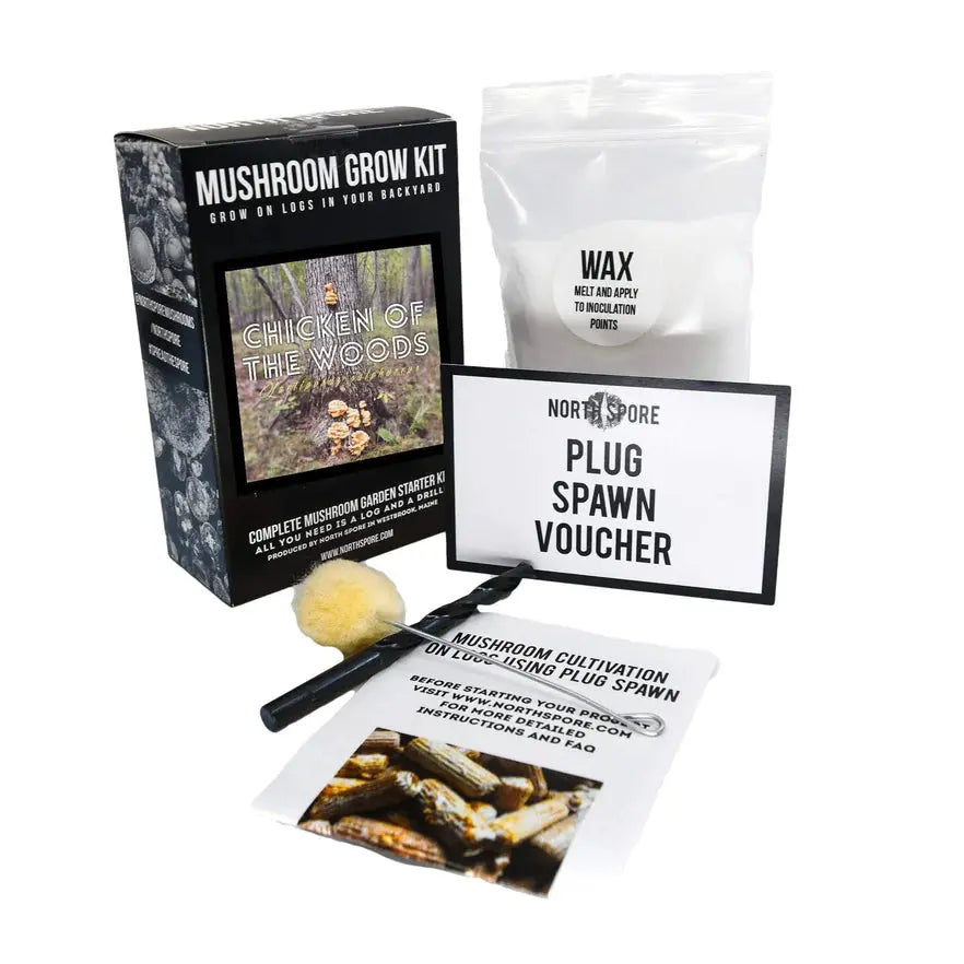 NORTH SPORE Chicken of the Woods Outdoor Log Growing Kit | Voucher